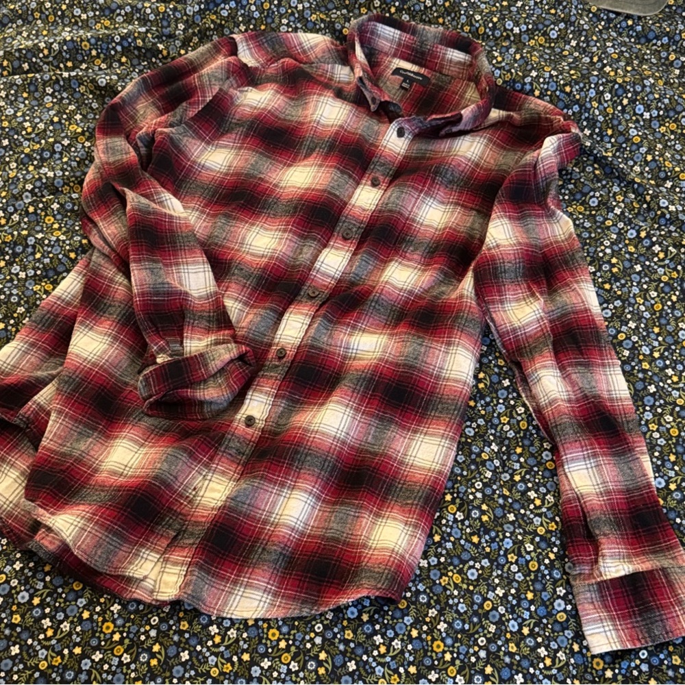 Croft & Barrow Red and White Plaid Shirt